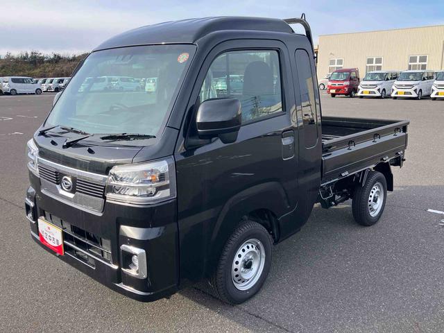 ハイゼットトラックジャンボエクストラ4WD CVT 660cc 衝突被害軽減ブレーキ 横滑り防止装置 ABS 運転席・助手席エアバッグ マニュアルエアコン アイドリングストップ プッシュボタンスタート 荷台作業灯 届出済未使用車(福島県)の中古車