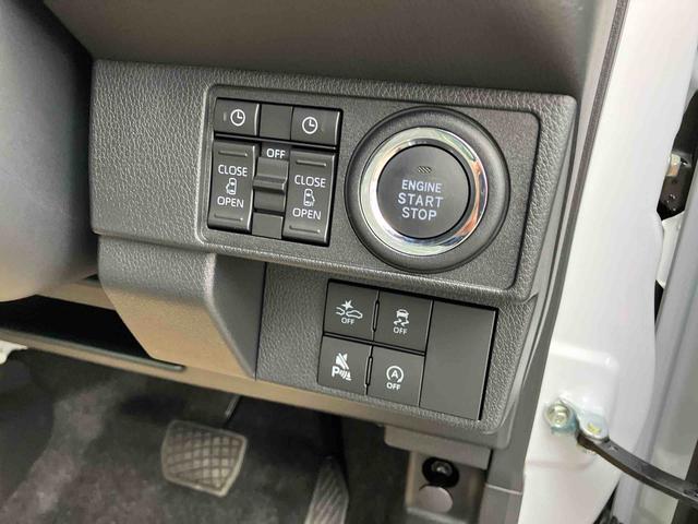 ムーヴキャンバスストライプスGターボ 届出済未使用車2WD CVT 660cc クルーズコントロール 衝突被害軽減ブレーキ 横滑り防止装置 ABS アイドリングストップ プッシュボタンスタート スマートキー 両側電動スライドドア 届出済未使用車(福島県)の中古車