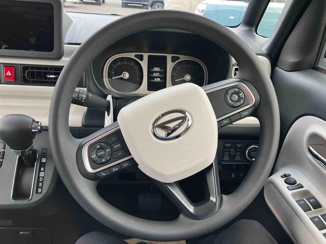 ムーヴキャンバスストライプスGターボ 届出済未使用車2WD CVT 660cc クルーズコントロール 衝突被害軽減ブレーキ 横滑り防止装置 ABS アイドリングストップ プッシュボタンスタート スマートキー 両側電動スライドドア 届出済未使用車(福島県)の中古車