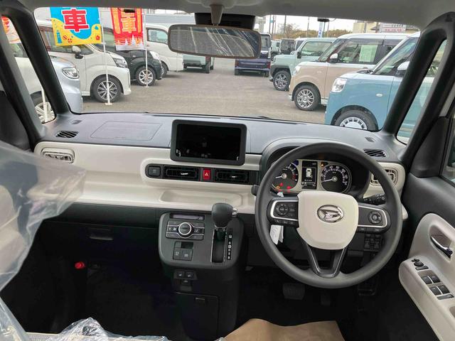 ムーヴキャンバスストライプスGターボ 届出済未使用車2WD CVT 660cc クルーズコントロール 衝突被害軽減ブレーキ 横滑り防止装置 ABS アイドリングストップ プッシュボタンスタート スマートキー 両側電動スライドドア 届出済未使用車(福島県)の中古車