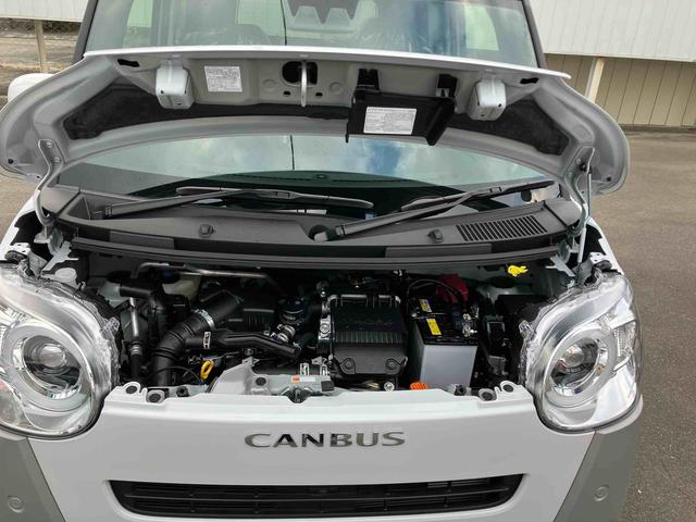 ムーヴキャンバスストライプスGターボ 届出済未使用車2WD CVT 660cc クルーズコントロール 衝突被害軽減ブレーキ 横滑り防止装置 ABS アイドリングストップ プッシュボタンスタート スマートキー 両側電動スライドドア 届出済未使用車(福島県)の中古車