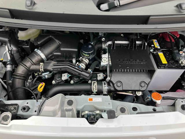 ムーヴキャンバスストライプスGターボ 届出済未使用車2WD CVT 660cc クルーズコントロール 衝突被害軽減ブレーキ 横滑り防止装置 ABS アイドリングストップ プッシュボタンスタート スマートキー 両側電動スライドドア 届出済未使用車(福島県)の中古車