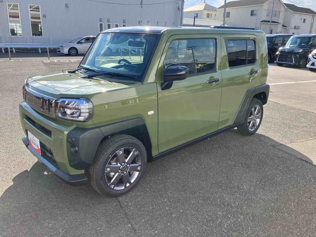 タフトＧ　ダーククロムベンチャー　４ＷＤ　届出済未使用車４ＷＤ　ＣＶＴ　６６０ｃｃ　ディスプレイオーディオ　バックモニター　衝突被害軽減ブレーキ　横滑り防止装置　ＡＢＳ　サイドエアバッグ　アイドリングストップ　プッシュボタンスタート　届出済未使用車（福島県）の中古車