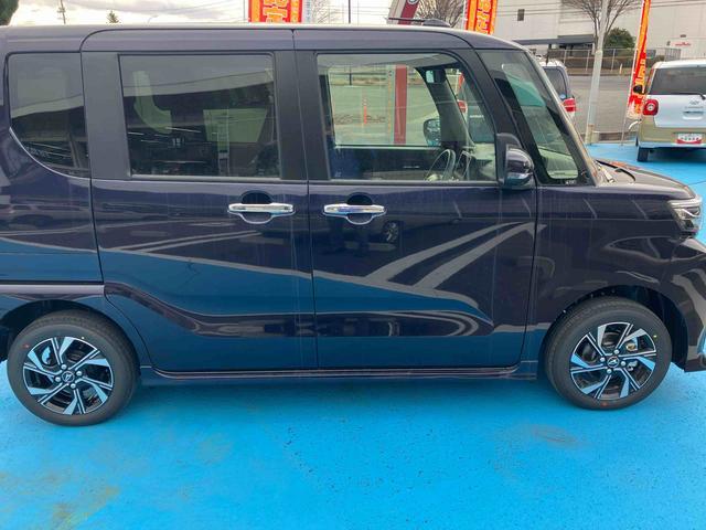 タントカスタムＸリミテッド　４ＷＤ　届出済未使用車４ＷＤ　ＣＶＴ　６６０ｃｃ　両側電動スライドドア　クルコン　衝突被害軽減ブレーキ　横滑り防止装置　ＡＢＳ　アイドリングストップ　プッシュボタンスタート　全方位モニター用カメラ　届出済未使用車（福島県）の中古車