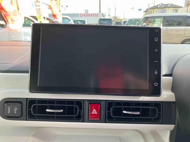 ムーヴキャンバスストライプスG 届出済未使用車2WD CVT 660cc 衝突被害軽減ブレーキ 横滑り防止装置 ABS サイドエアバッグ アイドリングストップ プッシュボタンスタート 両側電動スライドドア ディスプレイオーディオ 届出済未使用車(福島県)の中古車