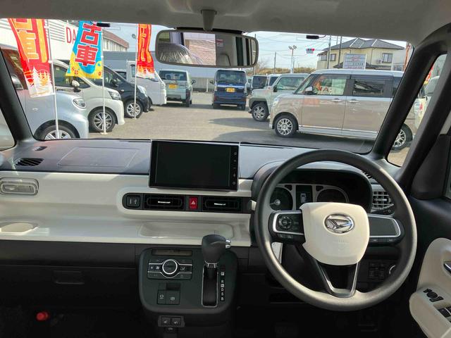 ムーヴキャンバスストライプスG 届出済未使用車2WD CVT 660cc 衝突被害軽減ブレーキ 横滑り防止装置 ABS サイドエアバッグ アイドリングストップ プッシュボタンスタート 両側電動スライドドア ディスプレイオーディオ 届出済未使用車(福島県)の中古車