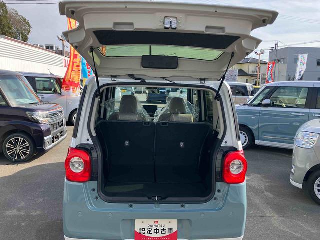 ムーヴキャンバスストライプスG 届出済未使用車2WD CVT 660cc 衝突被害軽減ブレーキ 横滑り防止装置 ABS サイドエアバッグ アイドリングストップ プッシュボタンスタート 両側電動スライドドア ディスプレイオーディオ 届出済未使用車(福島県)の中古車