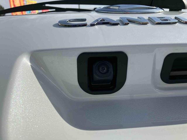 ムーヴキャンバスストライプスG 届出済未使用車2WD CVT 660cc 衝突被害軽減ブレーキ 横滑り防止装置 ABS サイドエアバッグ アイドリングストップ プッシュボタンスタート 両側電動スライドドア ディスプレイオーディオ 届出済未使用車(福島県)の中古車