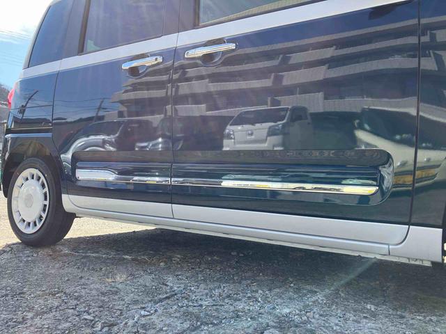 ムーヴキャンバスストライプスＧ２ＷＤ　ＣＶＴ　スマートアシスト　バックカメラ　オートホールド機能　　　　　電動パーキングブレーキ　両側電動スライドドア　シートヒーター　ベンチシート　アイドリングストップ　電動ドアミラー（福島県）の中古車