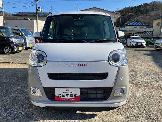ムーヴキャンバスストライプスＧ２ＷＤ　スマートアシスト　ＣＶＴ　　シートヒーター　電動パーキングブレーキ　オートホールド機能　プッシュボタンスタート　ベンチシート　衝突警報機能　コーナーセンサー　バックカメラ（福島県）の中古車