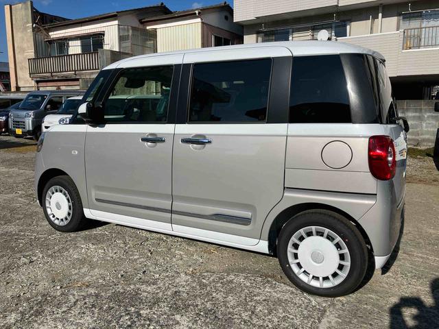 ムーヴキャンバスストライプスＧ２ＷＤ　スマートアシスト　ＣＶＴ　　シートヒーター　電動パーキングブレーキ　オートホールド機能　プッシュボタンスタート　ベンチシート　衝突警報機能　コーナーセンサー　バックカメラ（福島県）の中古車