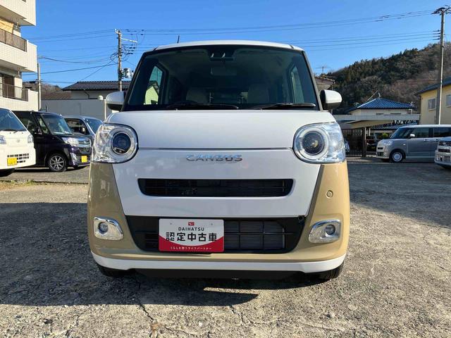 ムーヴキャンバスストライプスＧ２ＷＤ　スマートアシスト　　シートヒーター　電動パーキングブレーキ　オートホールド機能　プッシュボタンスタート　ベンチシート　衝突警報機能　コーナーセンサー　両側電動スライドドア　バックカメラ（福島県）の中古車