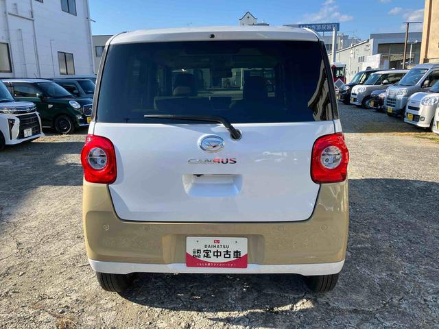 ムーヴキャンバスストライプスＧ２ＷＤ　スマートアシスト　　シートヒーター　電動パーキングブレーキ　オートホールド機能　プッシュボタンスタート　ベンチシート　衝突警報機能　コーナーセンサー　両側電動スライドドア　バックカメラ（福島県）の中古車