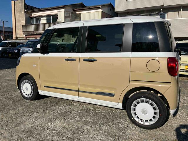 ムーヴキャンバスストライプスＧ２ＷＤ　スマートアシスト　　シートヒーター　電動パーキングブレーキ　オートホールド機能　プッシュボタンスタート　ベンチシート　衝突警報機能　コーナーセンサー　両側電動スライドドア　バックカメラ（福島県）の中古車