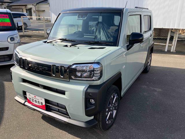 タフトG ダーククロムベンチャー 届出済未使用車2WD CVT 660cc 衝突被害軽減ブレーキ 横滑り防止装置 ABS サイドエアバッグ アイドリングストップ プッシュボタンスタート ディスプレイオーディオ クルーズコントロール 届出済未使用車(福島県)の中古車