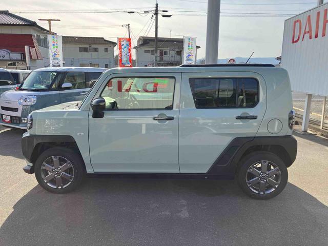 タフトG ダーククロムベンチャー 届出済未使用車2WD CVT 660cc 衝突被害軽減ブレーキ 横滑り防止装置 ABS サイドエアバッグ アイドリングストップ プッシュボタンスタート ディスプレイオーディオ クルーズコントロール 届出済未使用車(福島県)の中古車