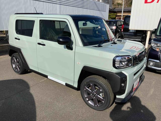 タフトG ダーククロムベンチャー 届出済未使用車2WD CVT 660cc 衝突被害軽減ブレーキ 横滑り防止装置 ABS サイドエアバッグ アイドリングストップ プッシュボタンスタート ディスプレイオーディオ クルーズコントロール 届出済未使用車(福島県)の中古車