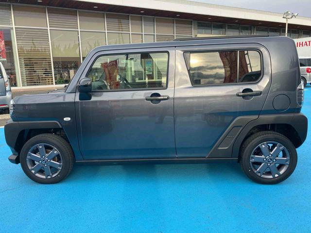 タフトＧターボ　ダーククロムベンチャー　４ＷＤ　届出済未使用車４ＷＤ　ＣＶＴ　６６０ｃｃ　ディスプレイオーディオ　バックモニター　衝突被害軽減ブレーキ　横滑り防止装置　ＡＢＳ　サイドエアバッグ　アイドリングストップ　プッシュボタンスタート　届出済未使用車（福島県）の中古車