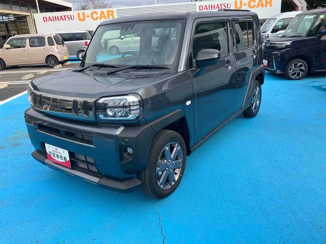 タフトＧターボ　ダーククロムベンチャー　４ＷＤ　届出済未使用車４ＷＤ　ＣＶＴ　６６０ｃｃ　ディスプレイオーディオ　バックモニター　衝突被害軽減ブレーキ　横滑り防止装置　ＡＢＳ　サイドエアバッグ　アイドリングストップ　プッシュボタンスタート　届出済未使用車（福島県）の中古車