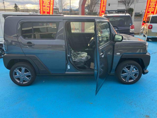 タフトＧターボ　ダーククロムベンチャー　４ＷＤ　届出済未使用車４ＷＤ　ＣＶＴ　６６０ｃｃ　ディスプレイオーディオ　バックモニター　衝突被害軽減ブレーキ　横滑り防止装置　ＡＢＳ　サイドエアバッグ　アイドリングストップ　プッシュボタンスタート　届出済未使用車（福島県）の中古車