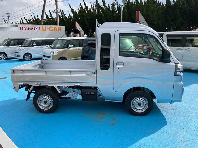 ハイゼットトラックジャンボエクストラ 4WD 届出済未使用車4WD CVT 660cc 衝突被害軽減ブレーキ 横滑り防止装置 ABS アイドリングストップ プッシュボタンスタート エアコン パワーステアリング パワーウィンドウ 届出済未使用車(福島県)の中古車