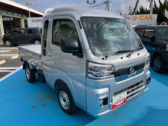 ハイゼットトラックジャンボエクストラ 4WD 届出済未使用車4WD CVT 660cc 衝突被害軽減ブレーキ 横滑り防止装置 ABS アイドリングストップ プッシュボタンスタート エアコン パワーステアリング パワーウィンドウ 届出済未使用車(福島県)の中古車