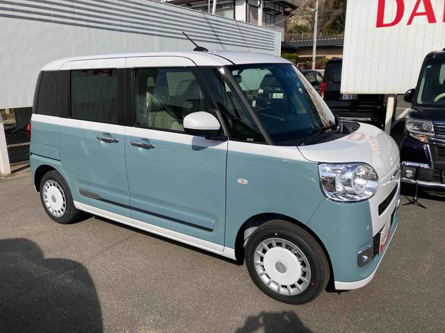 ムーヴキャンバスストライプスＧ　届出済未使用車２ＷＤ　ＣＶＴ　６６０ｃｃ　ディスプレイオーディオ　衝突被害軽減ブレーキ　横滑り防止装置　ＡＢＳ　サイドエアバッグ　アイドリングストップ　プッシュボタンスタート　両側電動スライドドア　届出済未使用車（福島県）の中古車