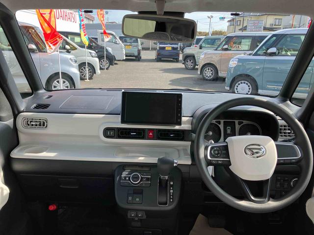 ムーヴキャンバスストライプスＧ　届出済未使用車２ＷＤ　ＣＶＴ　６６０ｃｃ　ディスプレイオーディオ　衝突被害軽減ブレーキ　横滑り防止装置　ＡＢＳ　サイドエアバッグ　アイドリングストップ　プッシュボタンスタート　両側電動スライドドア　届出済未使用車（福島県）の中古車