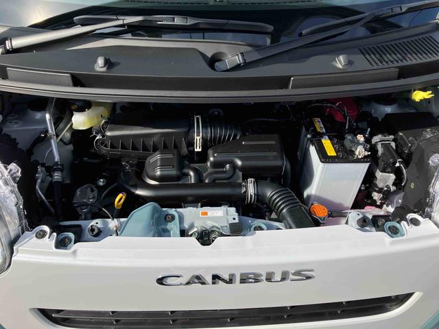 ムーヴキャンバスストライプスＧ　届出済未使用車２ＷＤ　ＣＶＴ　６６０ｃｃ　ディスプレイオーディオ　衝突被害軽減ブレーキ　横滑り防止装置　ＡＢＳ　サイドエアバッグ　アイドリングストップ　プッシュボタンスタート　両側電動スライドドア　届出済未使用車（福島県）の中古車