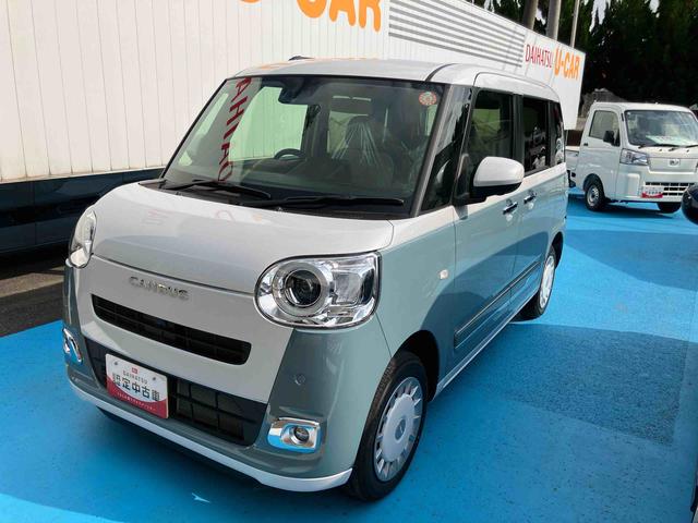 ムーヴキャンバスストライプスG4WD CVT 660cc 衝突被害軽減ブレーキ 横滑り防止機能 キーフリー 電動パーキングブレーキ 前席シートヒーター オートエアコン 両側電動スライドドア アイドリングストップ(福島県)の中古車