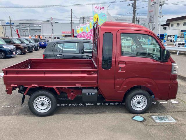 ハイゼットトラックジャンボエクストラ4WD CVT 660cc 衝突被害軽減ブレーキ 横滑り防止機能 コーナーセンサー アイドリングストップ プッシュボタンスタート オートライト マニュアルエアコン フォグランプ LEDヘッドライト(福島県)の中古車