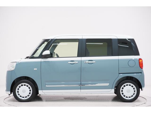 ムーヴキャンバスストライプスＧ両側パワースライドドア　シートヒーター　ＵＳＢ入力端子　ホッとカップホルダー　オートライト　キーフリー　アイドリングストップ　衝突被害軽減システム　レーンアシスト　オートマチックハイビーム（岡山県）の中古車