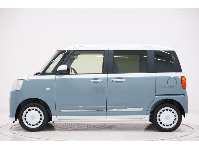 ムーヴキャンバスストライプスＧ両側パワースライドドア　シートヒーター　ＵＳＢ入力端子　ホッとカップホルダー　オートライト　キーフリー　アイドリングストップ　衝突被害軽減システム　レーンアシスト　オートマチックハイビーム（岡山県）の中古車