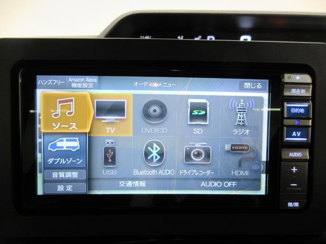 タントカスタムＸパノラマモニター　７インチナビ　ドライブレコーダー　両側パワースライドドア　シートヒーター　ＵＳＢ入力端子　Ｂｌｕｅｔｏｏｔｈ　オートライト　キーフリー　ティーゼットデオプラス　エコアイドル非装着車（岡山県）の中古車
