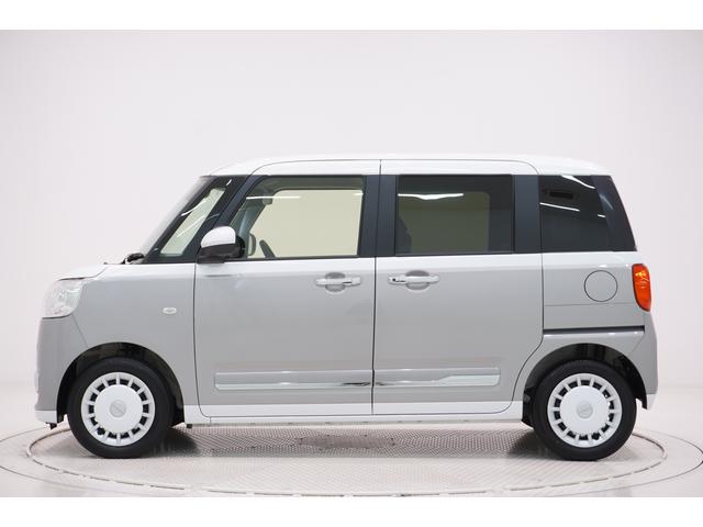 ムーヴキャンバスストライプスＧターボパノラマモニター　７インチナビ　ドライブレコーダー　両側パワースライドドア　シートヒーター　ＵＳＢ入力端子　Ｂｌｕｅｔｏｏｔｈ　ホッとカップホルダー　オートライト　キーフリー　アイドリングストップ（岡山県）の中古車