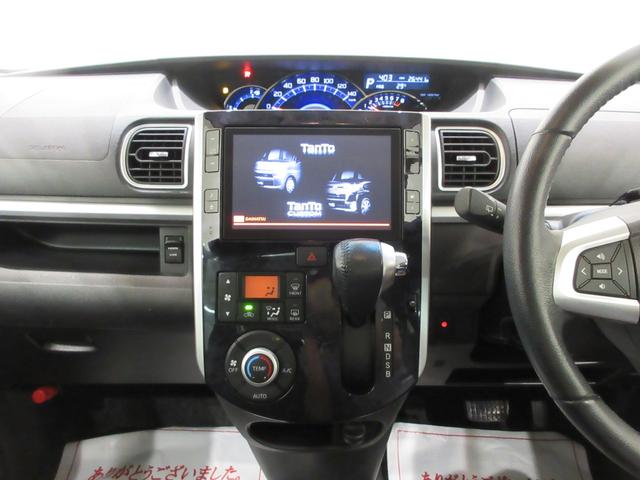 タントカスタムＲＳトップエディション　ＳＡ３シートヒーター　両側パワースライドドア　オートライト　キーフリー　アイドリングストップ　バックモニター　ナビ　ＵＳＢ入力端子　Ｂｌｕｅｔｏｏｔｈ　ティーゼットデオプラス（岡山県）の中古車