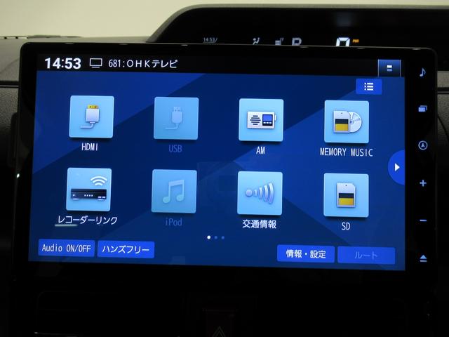 タントカスタムＲＳパノラマモニター　１０インチナビ　ドライブレコーダー　両側パワースライドドア　シートヒーター　ＵＳＢ入力端子　Ｂｌｕｅｔｏｏｔｈ　オートライト　キーフリー　アイドリングストップ　ティーゼットデオプラス（岡山県）の中古車