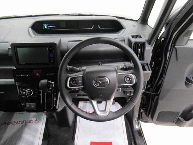 タントカスタムＲＳ運転席ロングスライド　パノラマモニター　７インチナビ　ドライブレコーダー　両側パワースライドドア　シートヒーター　ＵＳＢ入力端子　Ｂｌｕｅｔｏｏｔｈ　オートライト　キーフリー　エコアイドル非装着車（岡山県）の中古車