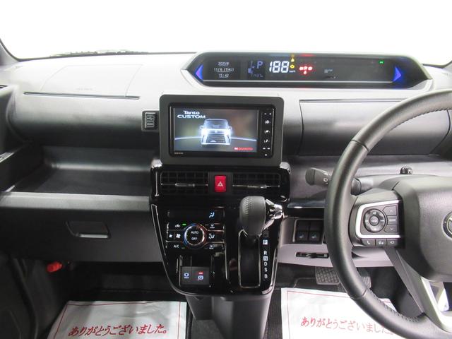 タントカスタムRSシートヒーター 両側パワースライドドア オートライト キーフリー アイドリングストップ パノラマモニター ナビ ドライブレコーダー USB入力端子 Bluetooth ティーゼットデオプラス(岡山県)の中古車