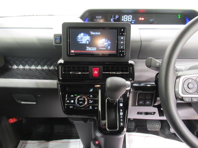 タントカスタムXセレクションシートヒーター 両側パワースライドドア オートライト キーフリー アイドリングストップ パノラマモニター ナビ ドライブレコーダー USB入力端子 Bluetooth ティーゼットデオプラス(岡山県)の中古車