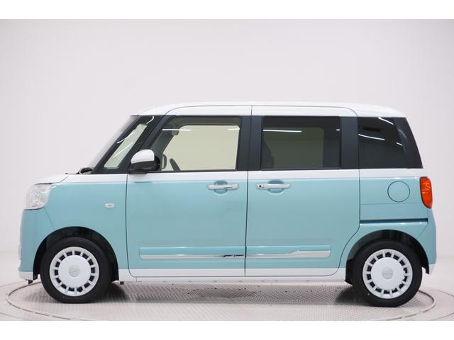 ムーヴキャンバスストライプスＧ両側パワースライドドア　シートヒーター　ＵＳＢ入力端子　ホッとカップホルダー　オートライト　キーフリー　アイドリングストップ　電動パーキングブレーキ　ティーゼットデオプラス（岡山県）の中古車