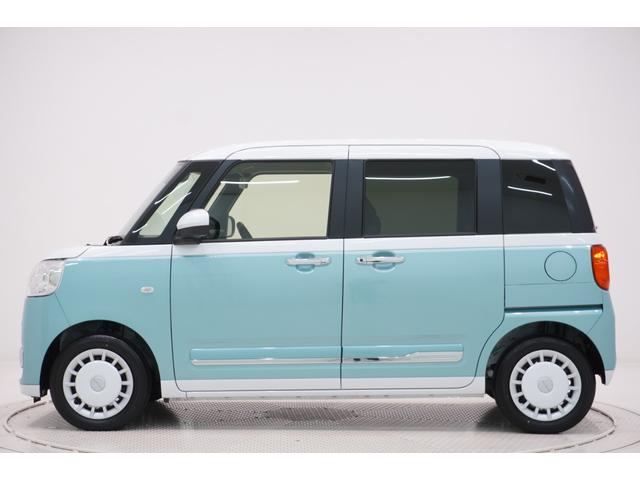 ムーヴキャンバスストライプスG両側パワースライドドア シートヒーター USB入力端子 ホッとカップホルダー オートライト キーフリー アイドリングストップ 衝突被害軽減システム レーンアシスト オートマチックハイビーム(岡山県)の中古車