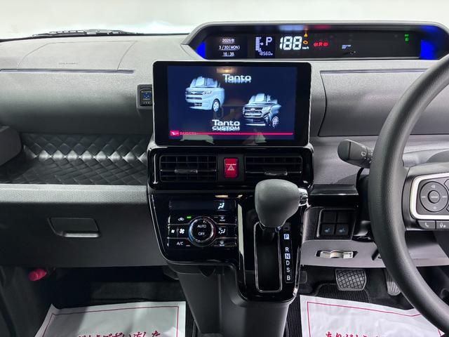 タントカスタムＸセレクションシートヒーター　両側パワースライドドア　オートライト　キーフリー　アイドリングストップ　バックモニター　ナビ　ドライブレコーダー　ＵＳＢ入力端子　Ｂｌｕｅｔｏｏｔｈ　ティーゼットデオプラス（岡山県）の中古車