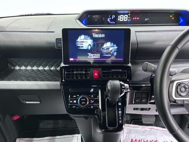 タントカスタムＸスタイルセレクションシートヒーター　両側パワースライドドア　オートライト　キーフリー　アイドリングストップ　パノラマモニター　ナビ　ドライブレコーダー　ＵＳＢ入力端子　Ｂｌｕｅｔｏｏｔｈ　ティーゼットデオプラス（岡山県）の中古車