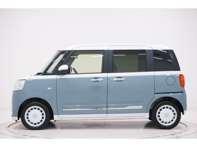 ムーヴキャンバスストライプスＧターボパノラマモニター　７インチナビ　ドライブレコーダー　両側パワースライドドア　シートヒーター　ＵＳＢ入力端子　Ｂｌｕｅｔｏｏｔｈ　オートライト　キーフリー　ティーゼットデオプラス　エコアイドル非装着車（岡山県）の中古車