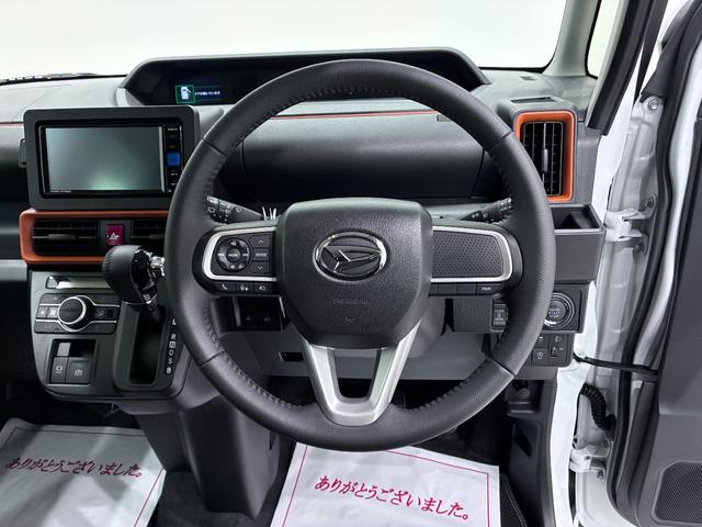 タントファンクロスターボパノラマモニター　７インチナビ　両側パワースライドドア　シートヒーター　ＵＳＢ入力端子　Ｂｌｕｅｔｏｏｔｈ　オートライト　キーフリー　アイドリングストップ　ティーゼットデオプラス（岡山県）の中古車
