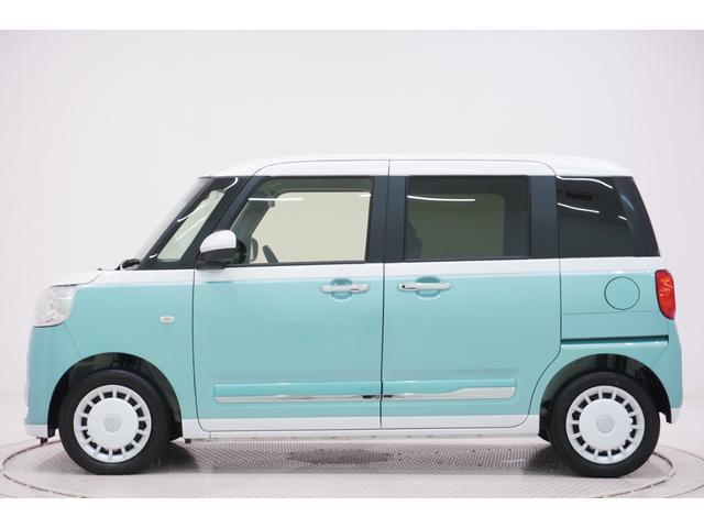 ムーヴキャンバス 中古車 ストライプスＧバックモニター　７インチナビ　ドライブレコーダー　両側パワースライドドア　シートヒーター　ＵＳＢ入力端子　Ｂｌｕｅｔｏｏｔｈ　オートライト　キーフリー　アイドリングストップ　ティーゼットデオプラス