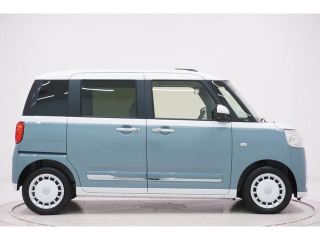 ムーヴキャンバス 中古車 ストライプスＧターボパノラマモニター　７インチナビ　ドライブレコーダー　両側パワースライドドア　シートヒーター　ＵＳＢ入力端子　Ｂｌｕｅｔｏｏｔｈ　オートライト　キーフリー　アイドリングストップ　ティーゼットデオプラス