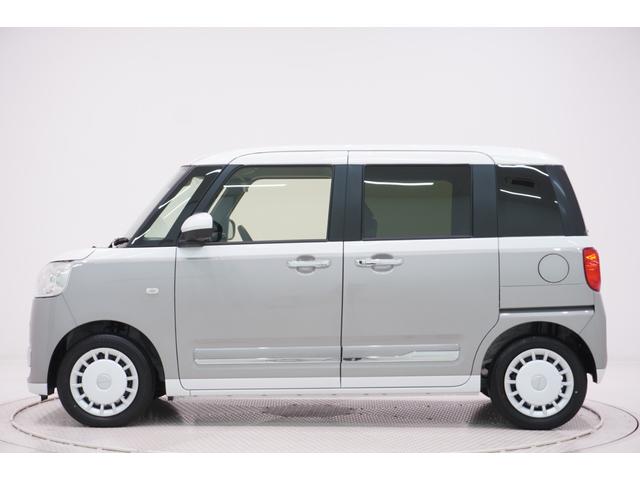 ムーヴキャンバス 中古車 ストライプスＧターボパノラマモニター　７インチナビ　ドライブレコーダー　両側パワースライドドア　シートヒーター　ＵＳＢ入力端子　Ｂｌｕｅｔｏｏｔｈ　オートライト　キーフリー　アイドリングストップ　ティーゼットデオプラス