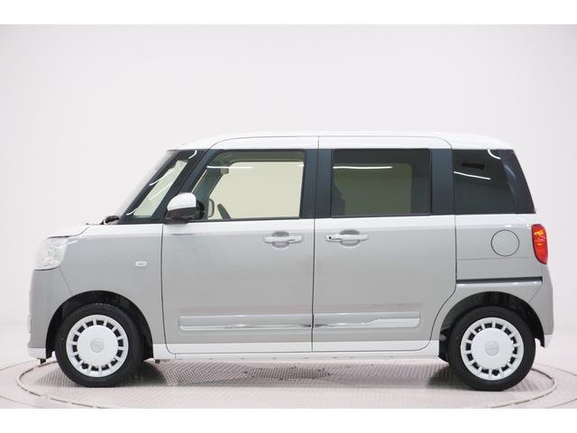 ムーヴキャンバス 中古車 ストライプスＧターボパノラマモニター　７インチナビ　ドライブレコーダー　両側パワースライドドア　シートヒーター　ＵＳＢ入力端子　Ｂｌｕｅｔｏｏｔｈ　オートライト　キーフリー　アイドリングストップ　ティーゼットデオプラス